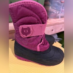 Kamik winter faux fur lined snow boots toddler kids